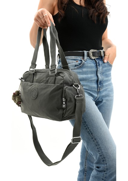 Sn 3030 Suya Dayanıklı Çok Bölmeli Krinkıl Çanta Kol Çantası Omuz