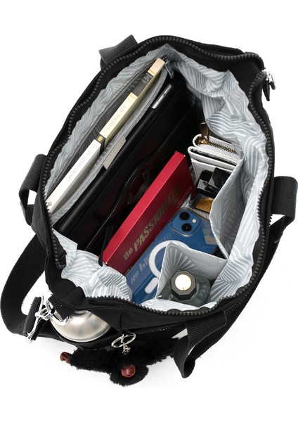 Sn 3032 Suya Dayanıklı Çok Bölmeli Krinkıl Çanta Kol Çantası Omuz