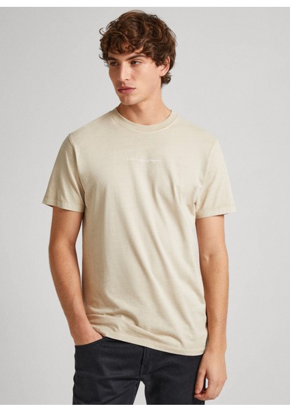 Bisiklet Yaka Baskılı Taş Erkek T-Shirt PM509231 837 Dave Tee fiyatları