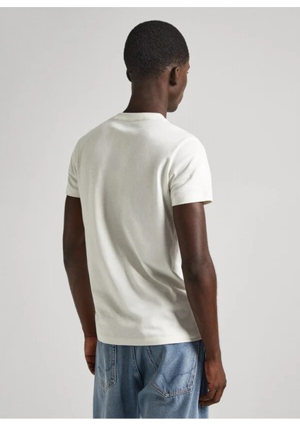 Bisiklet Yaka Baskılı Taş Erkek T-Shirt PM509225 837 Chuck modelleri