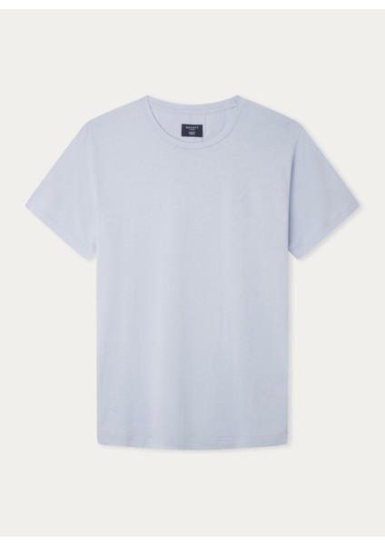 Bisiklet Yaka Açık Mavi Erkek T-Shirt HM500796