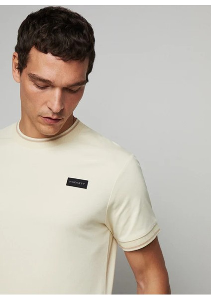 Bisiklet Yaka Bej Erkek T-Shirt HM500782 fiyatları