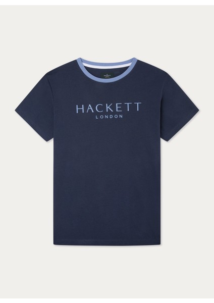 Bisiklet Yaka Lacivert Erkek T-Shirt HM500797