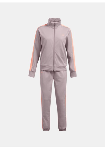 Under Armour Gri Kadın Normal Düz Eşofman Takımı 1365147-016 Tricot Tracksuit