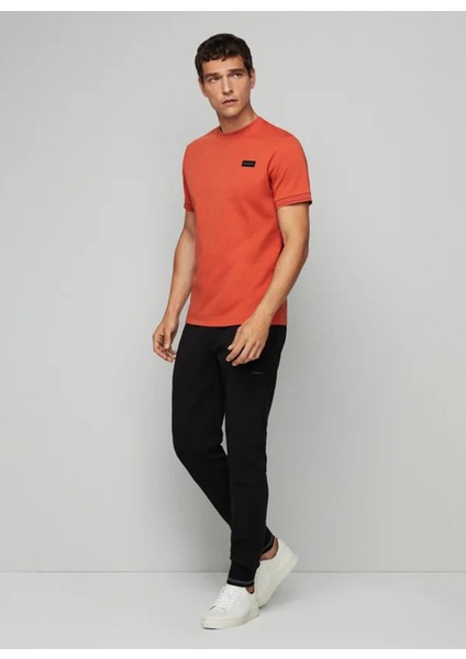Normal Bel Slim Fit Siyah Erkek Eşofman Altı HM581209