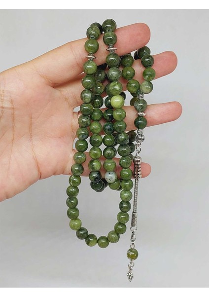 Yeşim Taşı 99LUK Tesbih 8mm (15009)