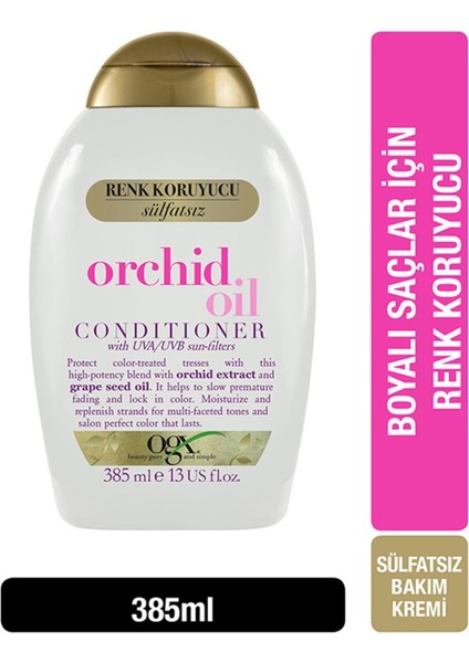 Long-Lasting Nourishing Orchıd Oıl Condıtıoner For Dyed Haır 385 Ml fiyatları