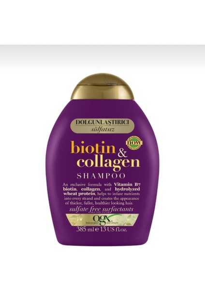 Illuminating-Shining Bıotın And Collagen Shampoo For Thın Haır 385 Ml