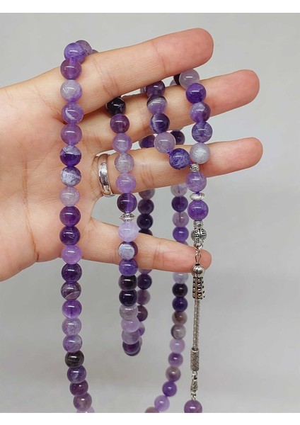 Ametist Taşı 99LUK Tesbih 8mm (8968)
