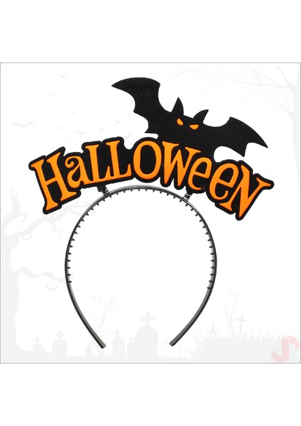 Halloween Yarasa Taç - Turuncu