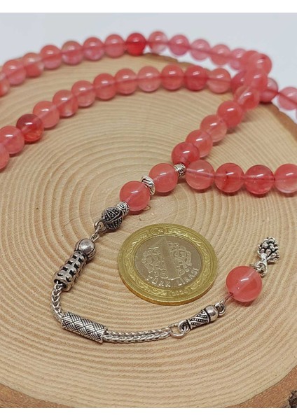 Gül Kuvars Taşı 99LUK Tesbih 8mm (14435) indirimleri