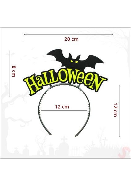 Halloween Yarasa Taç - Sarı