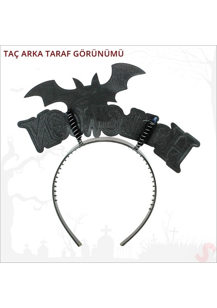 Halloween Yarasa Taç - Sarı