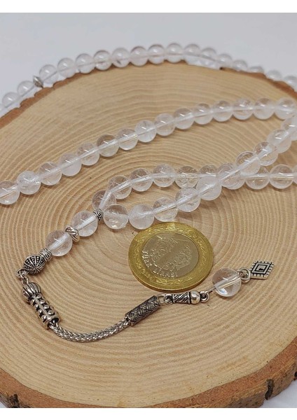 Kristal Kuvars Taşı 99LUK Tesbih 8mm (8956)