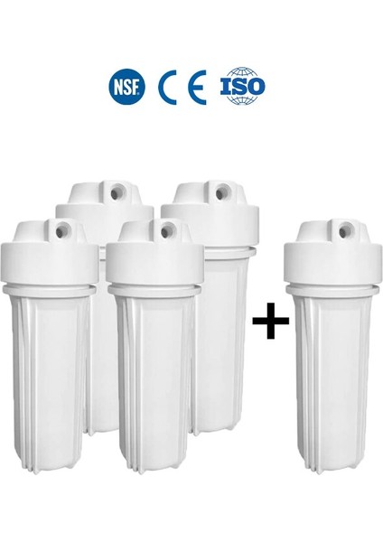Açık Kasa Su Arıtma Cihazı Için Mat Housing Filtre Kabı 5 Adet