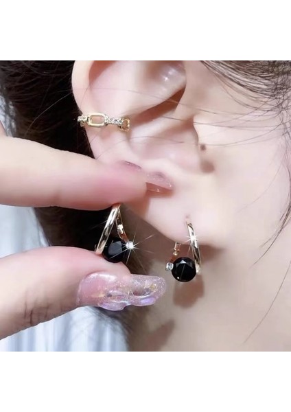 Yeni Geometrik Mikro Işlemeli Zirkon Küpeler, Niş Tasarım, Modaya Uygun, Zarif, Sade, Çok Uyumlu Kadın Küpeleri (Yurt Dışından) fiyatları