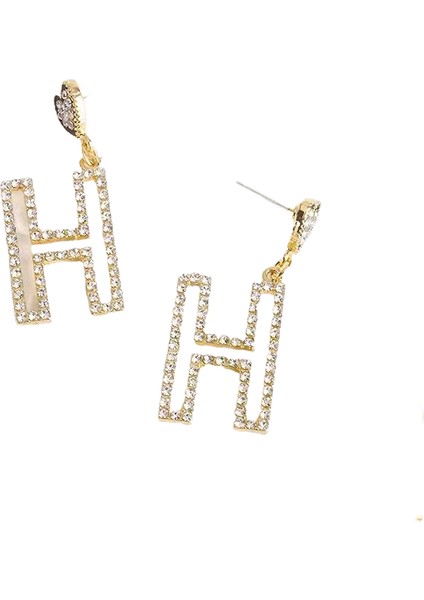 Kore Tarzı Kamelya Tarzı Delinmemiş Küpe Inci Çiçek Dama Tahtası Elmas Küpe Kadınlar Için (Yurt Dışından)