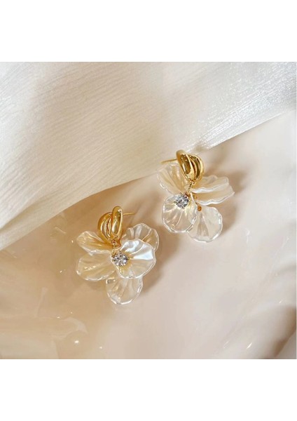 S925 Gümüş Iğne Retro Fransız Inci Küpeleri, Üst Düzey, Çok Yönlü, Basit ve Kişiselleştirilmiş Küpeler (Yurt Dışından)