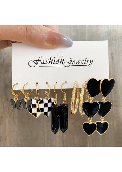 Çok Satan Moda Avrupa ve Amerikan Tarzı Altın C-Şekilli Zincir Küpe Seti, Bayanlar Için Hafif Lüks ve Üst Düzey Küpeler (Yurt Dışından)