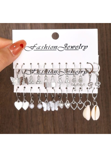 Çok Satan Moda Avrupa ve Amerikan Tarzı Altın C-Şekilli Zincir Küpe Seti, Bayanlar Için Hafif Lüks ve Üst Düzey Küpeler (Yurt Dışından)