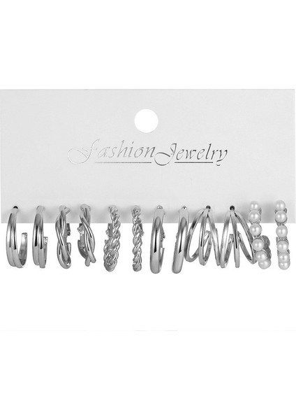 Çok Satan Moda Avrupa ve Amerikan Tarzı Altın C-Şekilli Zincir Küpe Seti, Bayanlar Için Hafif Lüks ve Üst Düzey Küpeler (Yurt Dışından)