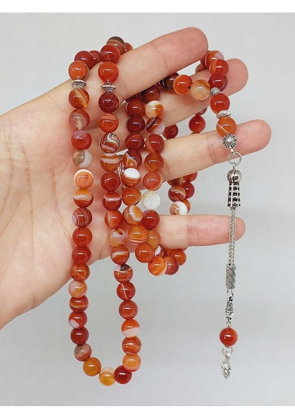 Akik Taşı 99LUK Tesbih 8mm (14235)