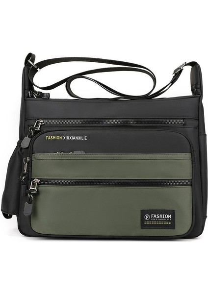 Erkek Çantası Oxford Bez Çanta Evrak Çantası Büyük Kapasiteli Çok Fonksiyonlu Erkek Iş Omuz Çantası Crossbody Çanta Moda Seyahat Sırt Çantası (Yurt Dışından)