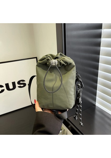 Trendy Hafif Crossbody Çanta Japon Ipli Naylon Oxford Kumaş Erkek ve Kadın Açık Hava Eğlence Spor Omuz Kova Çantası (Yurt Dışından)