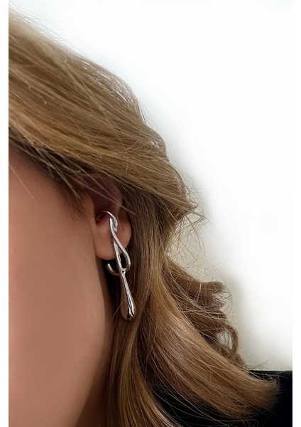 Paslanmaz Çelik Amorf Gümüş Kaplama Modern Kadın Küpe fiyatları