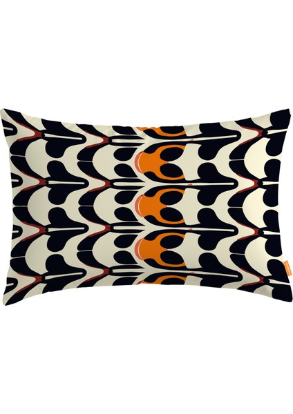 Retro Dikdörtgen Kırlent Kılıf Ds1