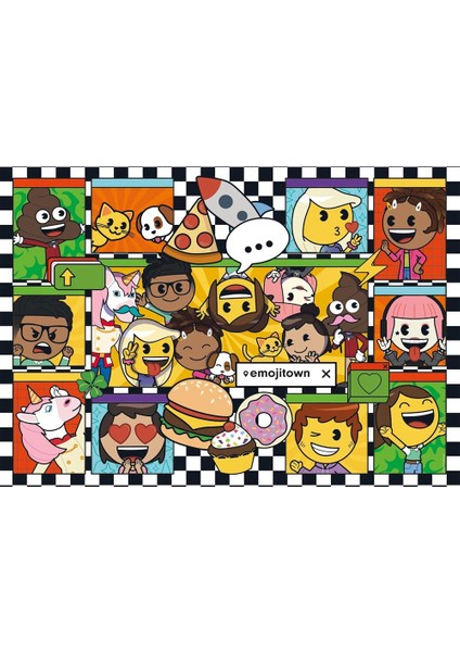 Emoji Town Puzzle 180 Parça 29066