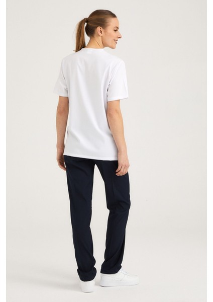 Üst Beyaz Alt Lacivert Likralı Hemşire Forması Alt Üst Cerrahi Takım Scrubs Üniforma Cerrahi Forma indirimleri