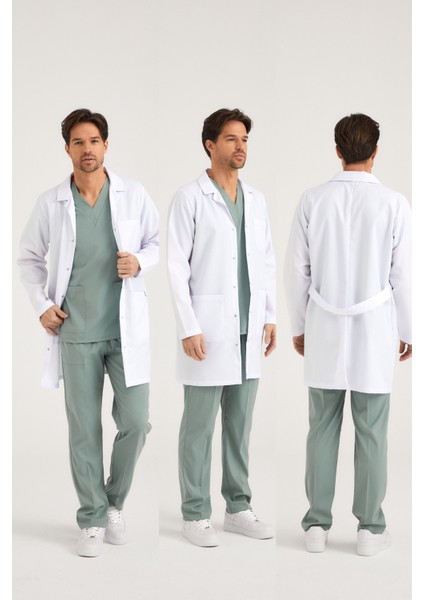 Doktor Önlüğü - Hemşire - Eczacı - Öğretmen - Erkek - Beyaz - Alpaka Kumaş modelleri