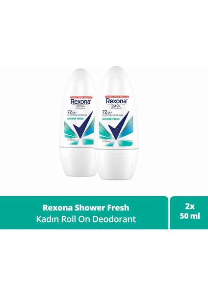 Kadın Roll On Deodorant Shower Fresh 50 Ml X2