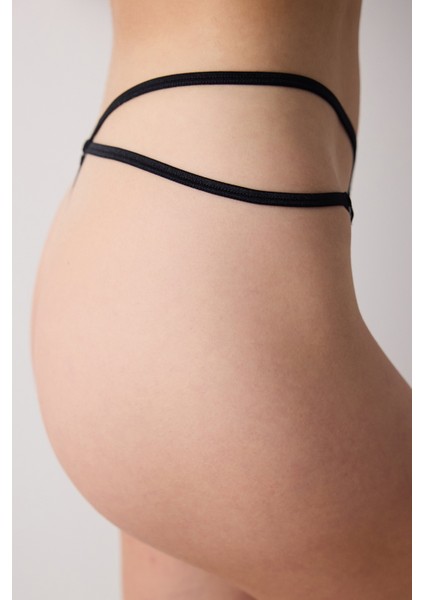 Perfetto Siyah String Külot