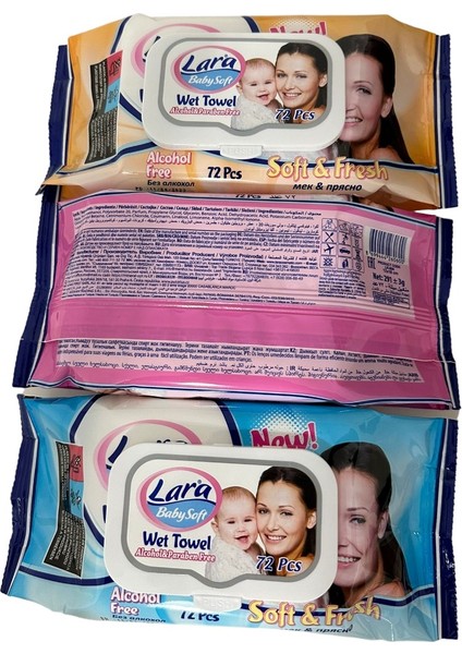 Baby Soft Islak Havlu 72LI x 12 Paket - 864 Yaprak