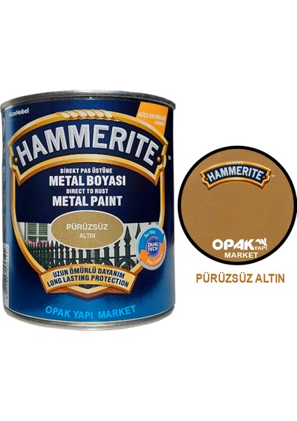 Hammerite Düz Altın 2,5lt (3,5 Kg)