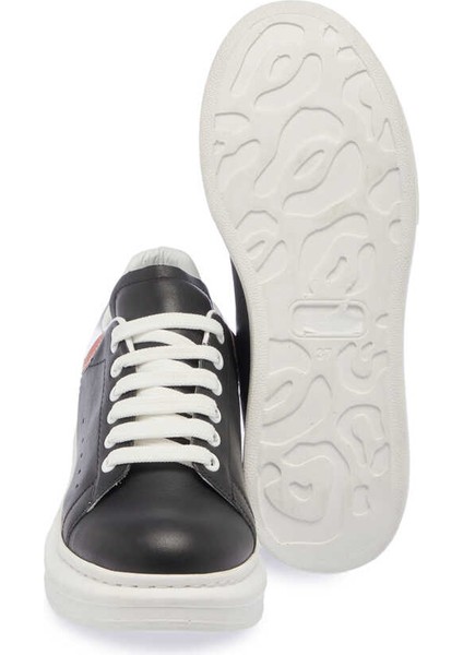 Siyah Deri Kadın Sneaker - K24I1AY67484-O6H Siyah