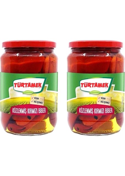 Türtamek Közlenmiş Biber 670 gr 2 Li