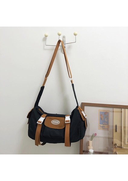 Japon Hafif Crossbody Çanta Kadın Büyük Kapasiteli Iş Kıyafeti Tarzı Omuz Askılı Çanta Rahat Tüm Maç Seyahat Çantası Spor Sırt Çantası (Yurt Dışından)