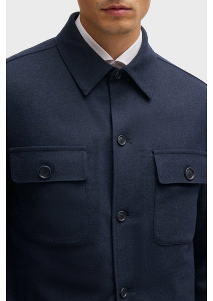 Yünlü Regular Fit Düz Yaka Erkek Ceket 50527888 405 modelleri