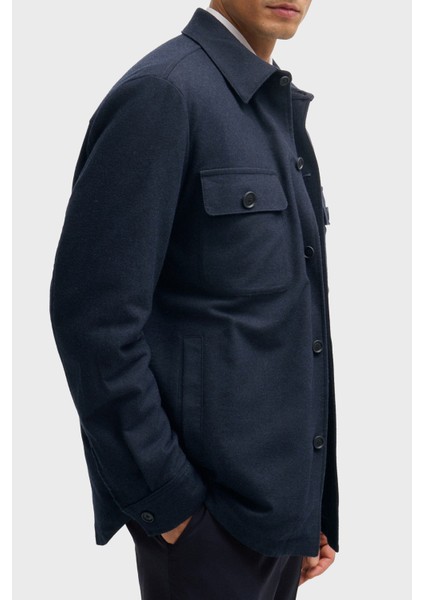 Yünlü Regular Fit Düz Yaka Erkek Ceket 50527888 405 fırsatları