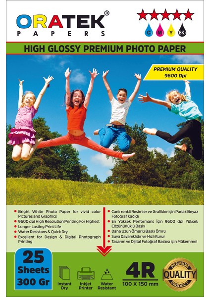 Epson 101 L6270 Evertday Premium Parlak 10X15CM Fotoğraf Kağıdı 300 Gr. 25 Adet