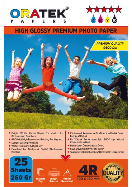 Canon Gı-41 G3460 Evertday Premium Parlak 10X15CM Fotoğraf Kağıdı 260 Gr. 25 Adet