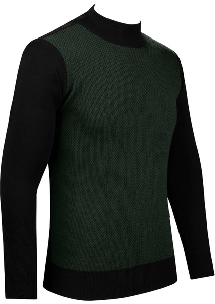 Erkek Yarım Balıkçı Yaka Triko Kazak Desenli Kol ve Bel Lastikli Çelik Örgü Klasik Kalıp - 5014B fiyatları