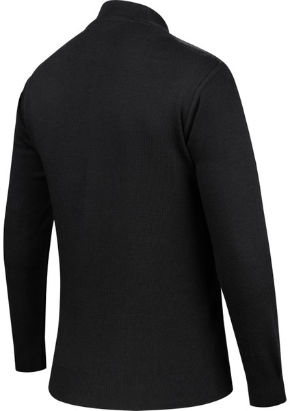 Erkek Yarım Balıkçı Yaka Triko Kazak Desenli Kol ve Bel Lastikli Çelik Örgü Klasik Kalıp - 5014B fırsatları