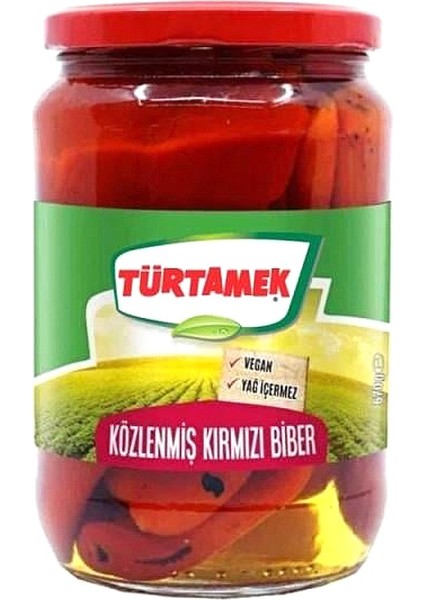 Türtamek Közlenmiş Patlıcan ve Biber 4 Lü Karma Paket