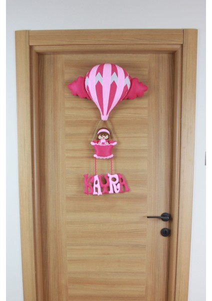 Kayra Isimli Balonlu Kız Bebek Odası Kapı Süsü modelleri
