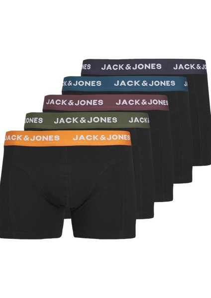 Jacolıver Solıd Trunks 5 Pack Box SİYAH12259103