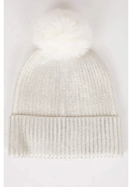 Kadın Ponponlu Parlak Bere C6643AX24WN fiyatları